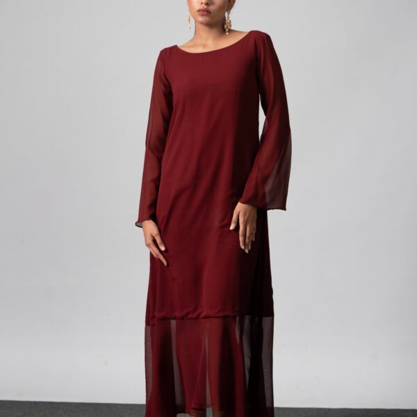 Asymmetrical hem dress